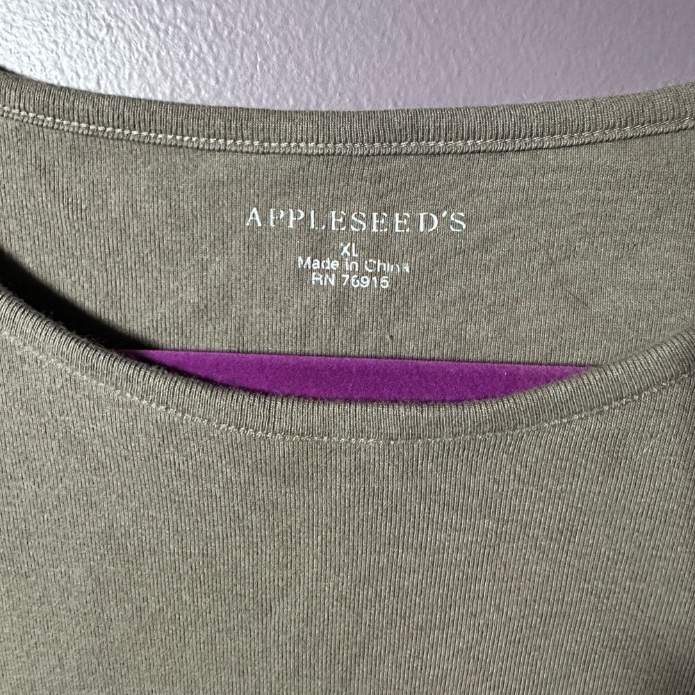 Appleseed's Khaki Long Sleeve Shirt - Picture 2 of 4